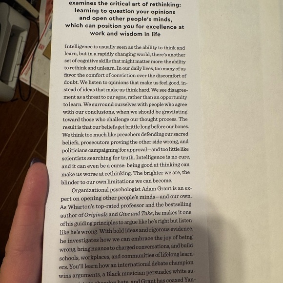 Think Again By Adam Grant Hardcover Book #1 New York Times Bestseller - Picture 4 of 6